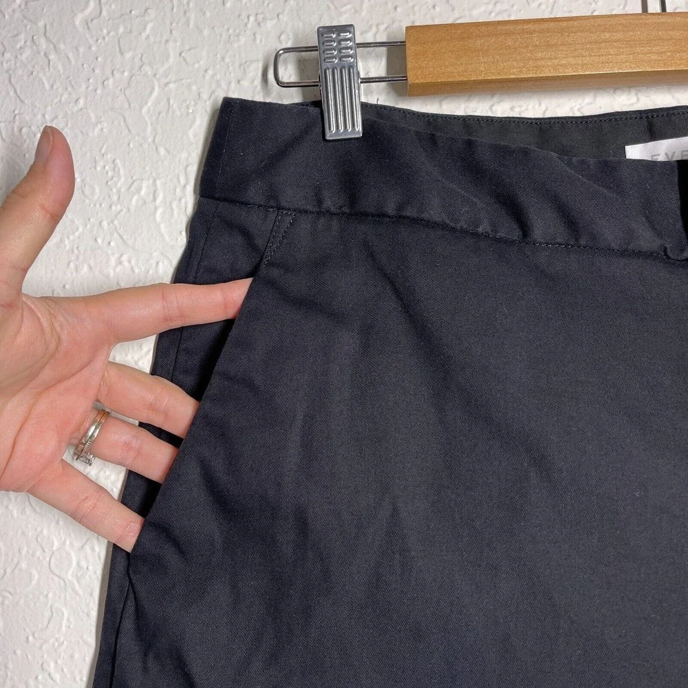 COPY - Everlane The Culottes Cropped Wide Leg Pants Women's Size 10 Black - Picture 4 of 13